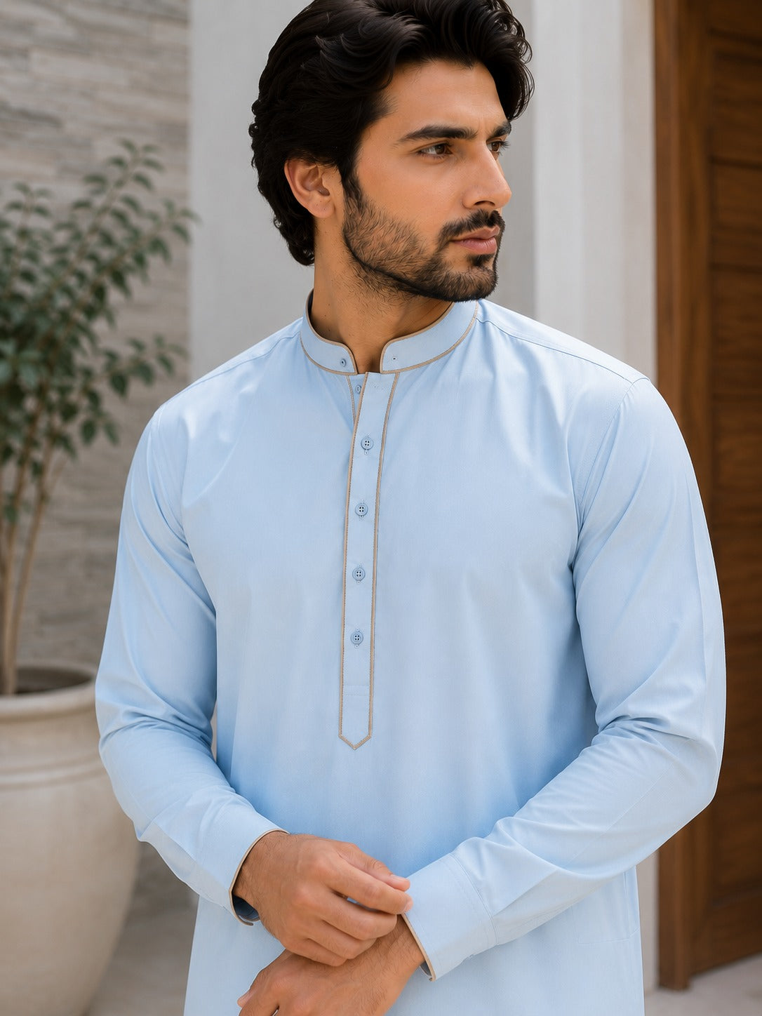 Ice Blue Classic Suit