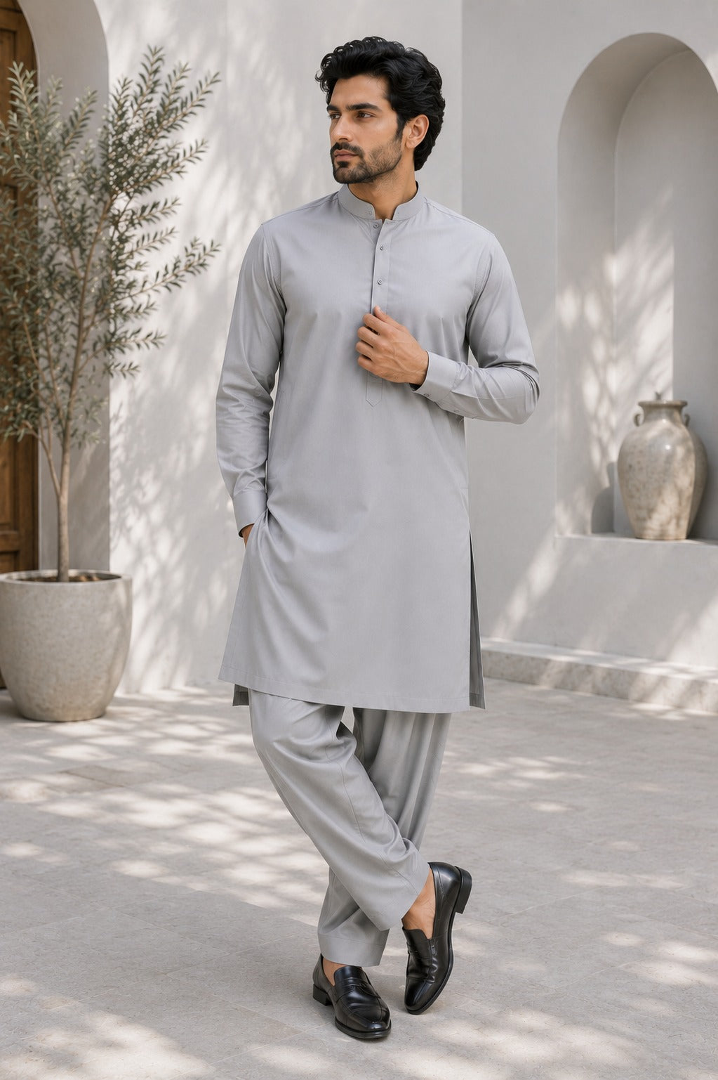 Steel Grey Classic Suit