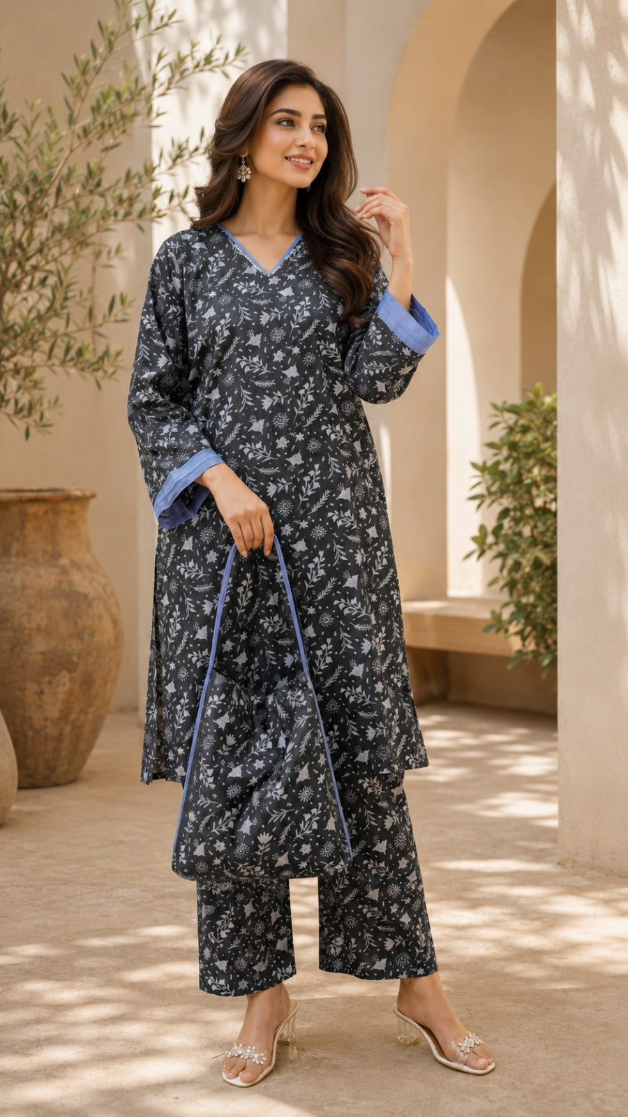 Moonlit Meadow Printed 3-Piece
