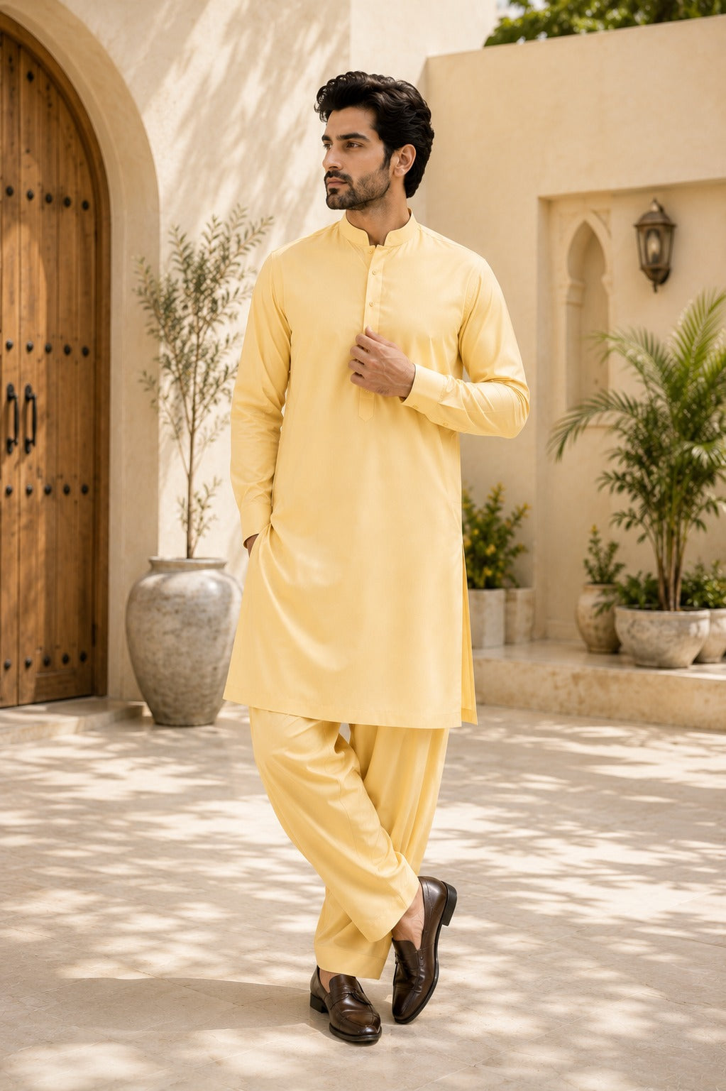 Sunshine Yellow Classic Suit