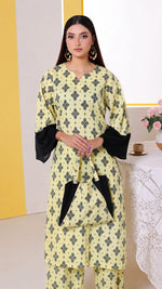 Yellow Printed 3-Piece